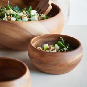 Wholesale wood: Handcrafted Best Salad Bowls Reviewed in 2021 - Acacia Wooden Bowl (Hery 0084384039978)