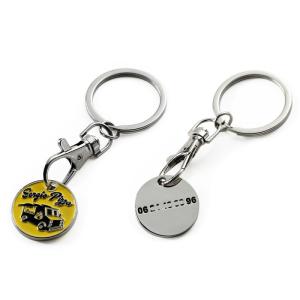 Wholesale shopping trolley: Trolley Coin Keychain