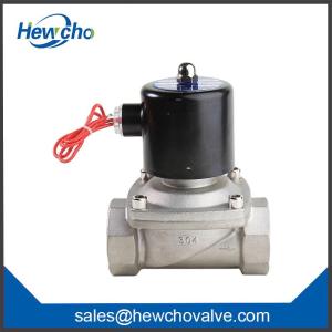 Wholesale valve body: DN40 1.5Inch 2/2 Way Fluid 2W Stainless Steel Body Direct Acting Solenoid Valve