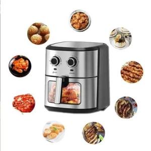 Wholesale electrical deep fryer: 4 in 1 Nonstick Multifunction Home Electric Air Fryer Visible 6.5L