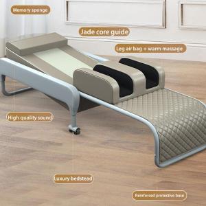 Wholesale massage bed: HFR-07 Electric Full Body Heating Thermal Folding Jade Stone Massage Bed Chair  with Leg Pressure