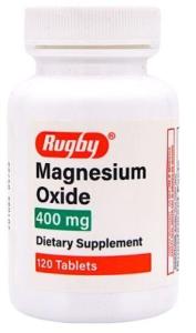 Wholesale tablets: Rugby Magnesium Oxide 400 Mg - 120 Tablets