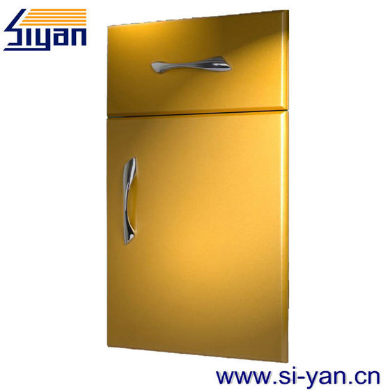 Membrane Vacuum Press Faced Wrapping Mdf Kitchen Cabinet
