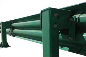 Wholesale galvanized pipe: Plastic Coated Sprayed Steel Guardrail