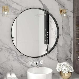 Wholesale ceramic tile with hole: Black Frame Wall Mirror