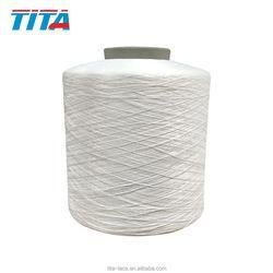 Wholesale d cone: 100% Polyester Twisted Yarn Warp Yarn FDY 90d/36f 600 Tpm Semi Dull Raw White