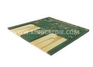 Wholesale pcb fabrication: RO4003 Rogers FR4 Mix Laminate Multilayer PCB with Step Design