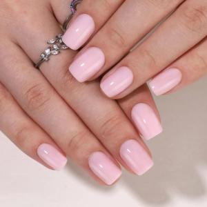 Wholesale gel press on nail: Short Square Solid Color Gel Press On Fake Nails