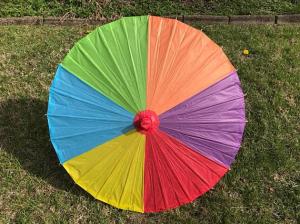 Wholesale paper crafts: Chinaese Factory Wholesale Rainbow Bamboo Craft Paper Umbrella