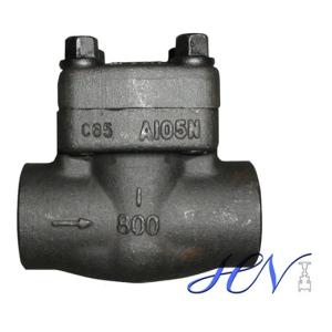 Wholesale forged check valve valve: Drain Forged Steel Socket Welding Spring Loaded Piston Check Valve