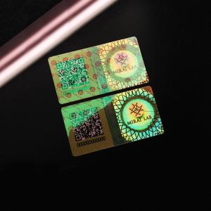Wholesale liquid adhesive: Customized Logo Printing Adhesive Label Liquid Crystal Polarized Light Variation Warranty Sticker