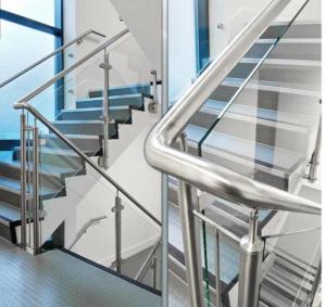 Wholesale design&manufacture: Terrace Railing Design Stainless Steel Glass Balustrade Tempered Glass Railing Handrail Manufacturer