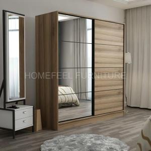 Wholesale custom door mats: Elegance Style 2 Doors Mirror Sliding Wardrobe Closet