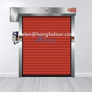 Wholesale v brake set steel: Zipper Door Custom High Speed Cold Room Freezer Front Insulated PVC Rolling Door
