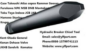 Wholesale bh 106: Hydraulic Breaker Chisel Tool Bits Parts Sandvik BR2568,BR3088,BR3890,BR4510,BR4511,BR1533,BR2155,