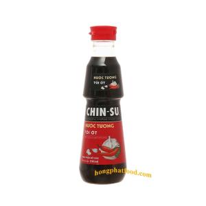 Wholesale target: Chili Garlic Soy Sauce Bottle 330ml CHINSUU Soy Sauce Concentrated From Vietnam No 3-MCPD