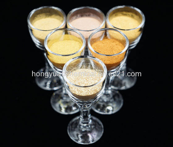 Sell 5-25um Golden 300 303 pearl lustre pigment for cosmetics coating palstics