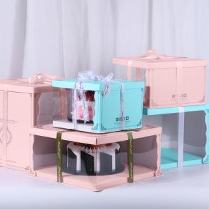 Wholesale five layers of protection: 6inch Translucent Cake Box