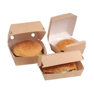 Wholesale folding paper box: Paper Hamburger Packaging Box
