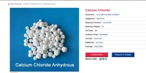Wholesale parking lot: Calcium Chloride