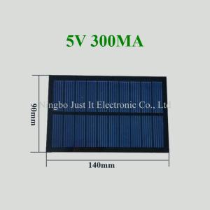 Wholesale battery charger: 5V 300mA 1.5W 140x90mm Mini Solar Panel Battery Charger