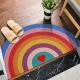 Door Mat with Rainbow Printing