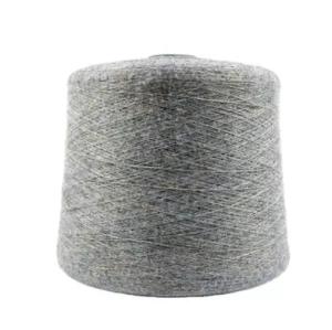 Wholesale upholstery textile: 2 48NM PBT Blended Soft Core Spun Yarn Angora Hairy Like Viscose Nylon 120 Colors