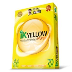 Wholesale label: Ik Yellow A4 Paper A4 Copy Paper 80gsm 70gsm Copier Paper
