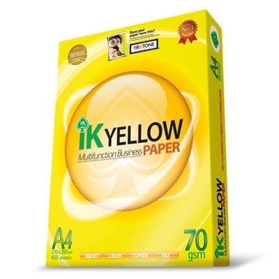 Ik Yellow A4 Paper A4 Copy Paper 80gsm 70gsm Copier Paper(id:11231436 ...