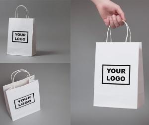 Wholesale top quality: Wholesale TOP Quality Reusable Custom Logo Printing Kraft Paper Bag