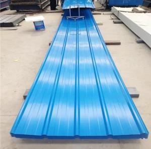 Wholesale color roofing: Trapezoidal Color Coated Roofing Sheet for Prefabricated House
