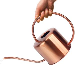 Wholesale steel home: Modern Watering Can Copper Color Garden Can Stainless Steel Watering Can for Home Garden Decoration