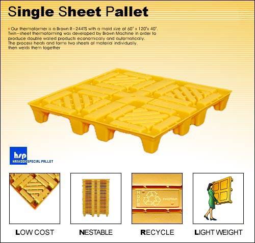 sell single twin sheet pallet plastic pallet id 252964 from pallet sheets