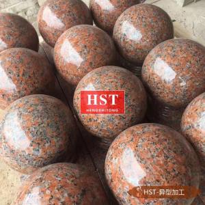 Wholesale nature stone: Red Granite Natural Stone Car-Blocking Stone