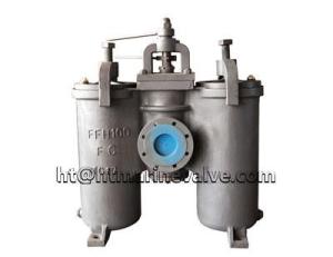 Wholesale fuel filter: JIS F7208 Marine Cast Iron & Cast Steel Duplex Oil Strainer