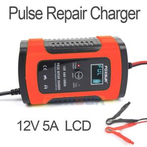Wholesale 12v lead acid charger: FOXSUR 12V 20Ah 60Ah 100Ah Lead Acid Battery Charger UPS Motorcycle & Car Battery Charger