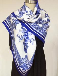 Wholesale mulberry: Silk Scarves Womens Shawls 100%Mulberry Silk Digital Printing