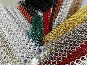 Wholesale restaurant fabric: Metal Coil Drapery
