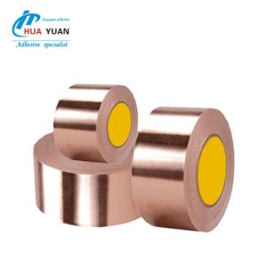 Wholesale copper foil shielding tape: Double-side 0.08mm Conduct Black Nano Carbon Copper Foil Tape Made in China