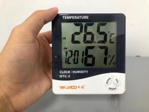 Wholesale c: HTC-2 Indoor and Outdoor Thermometer Large-Screen High-Precision Hygrometer