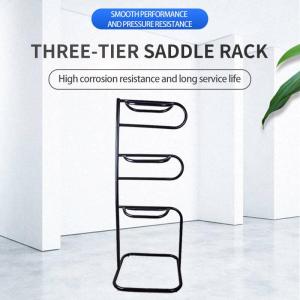 Wholesale tiers: Hot Sale Display Rack Equestrian Supplies Horse Racing Seat Saddle Rack Three-tier Saddle Racks