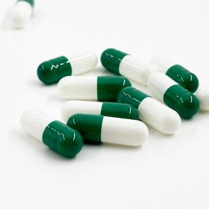 Wholesale excellent adherence: 00# Green and White Hpmc Capsules