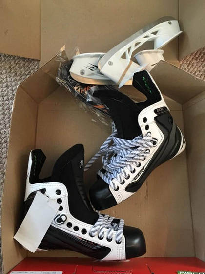 Sell CCM Ribcor 50K White Skates 7 DA Pro Stock Hockey Skates