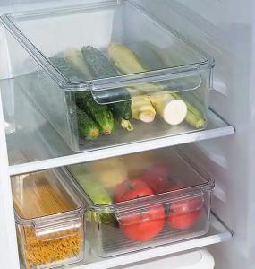 Wholesale lids: Transparent Refrigerator Storage Box with Lid