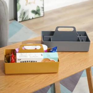 Wholesale portable cosmetics box: Portable Desktop  Plastic  Ins Cosmetics Sundries Storage Box