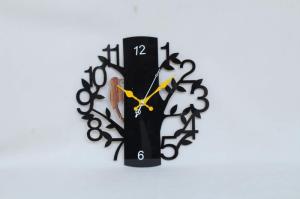 Wholesale wall clocks: Made of Acrylic Material in Colors Flower Tree with Wood Picker Bird Design Wall Clock