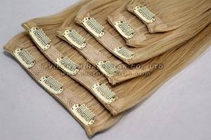 Wholesale curly double weft hair: Full-head Set Clip-in Hair Extensions