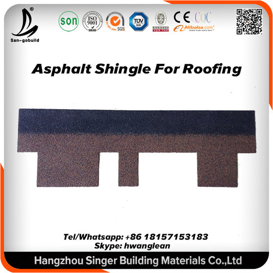 Colorful Asphalt Shingle Roofing Tile Building Material