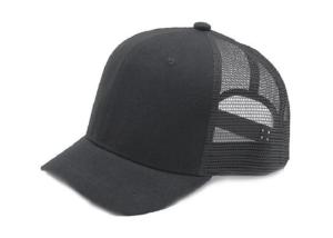 Wholesale sports cap printing: Short Bill Trucker Hats Black Blank Short Brim Baseball Mesh Cap
