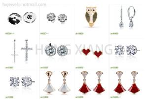 Wholesale Earrings: Branded Jewelry Style Fashion S925 Earrings Set